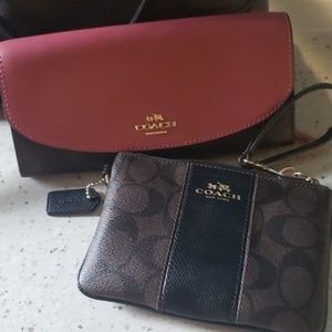 Authentic coach wallet and wristlet